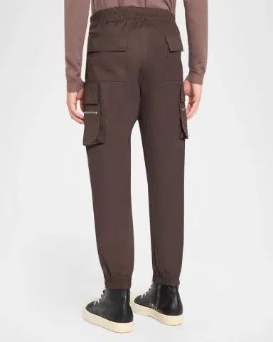 Rick Owens Men's Drawstring Cargo Joggers | Thumbnail 3 Rick Owens Men's Drawstring Cargo Joggers | Thumbnail 3