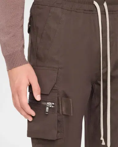 Rick Owens Men's Drawstring Cargo Joggers | Thumbnail 5 Rick Owens Men's Drawstring Cargo Joggers | Thumbnail 5