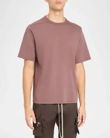Rick Owens Men's Cotton Jersey Crewneck T-Shirt | Thumbnail 4 Rick Owens Men's Cotton Jersey Crewneck T-Shirt | Thumbnail 4