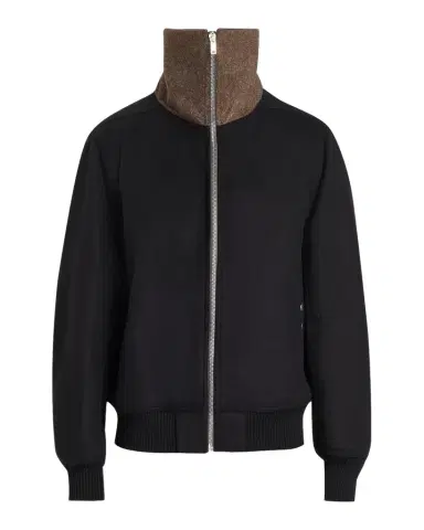 Rick Owens Men's Wool Melton Bomber Jacket | Thumbnail 1 Rick Owens Men's Wool Melton Bomber Jacket | Thumbnail 1