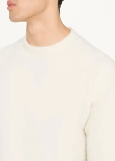 Rick Owens Men's Wool-Blend Cropped Crewneck Sweater | Thumbnail 5 Rick Owens Men's Wool-Blend Cropped Crewneck Sweater | Thumbnail 5