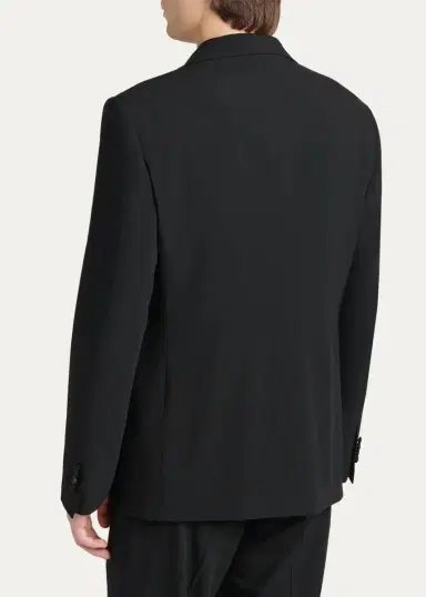 Giorgio Armani Men's Double Breasted Virgin Wool-blend Blazer | Thumbnail 3 Giorgio Armani Men's Double Breasted Virgin Wool-blend Blazer | Thumbnail 3