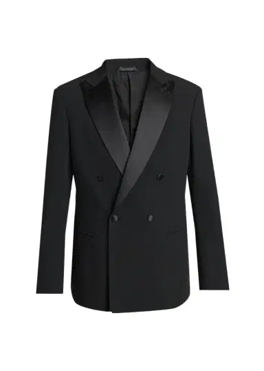 Giorgio Armani Men's Double Breasted Virgin Wool-blend Blazer | Thumbnail 1 Giorgio Armani Men's Double Breasted Virgin Wool-blend Blazer | Thumbnail 1