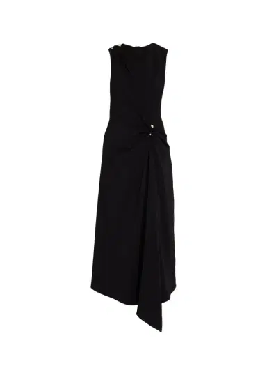 Veronica Beard Freja Asymmetric Draped Midi Dress | Thumbnail 1 Veronica Beard Freja Asymmetric Draped Midi Dress | Thumbnail 1