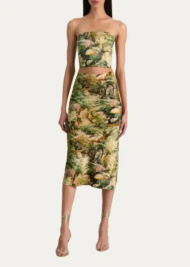 Alice + Olivia Maeve Tapestry Slip Skirt | Thumbnail 2 Alice + Olivia Maeve Tapestry Slip Skirt | Thumbnail 2