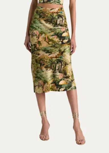 Alice + Olivia Maeve Tapestry Slip Skirt | Thumbnail 4 Alice + Olivia Maeve Tapestry Slip Skirt | Thumbnail 4