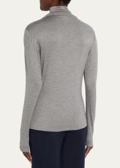 Lafayette 148 New York Veda Jersey Turtleneck Top | Thumbnail 3 Lafayette 148 New York Veda Jersey Turtleneck Top | Thumbnail 3