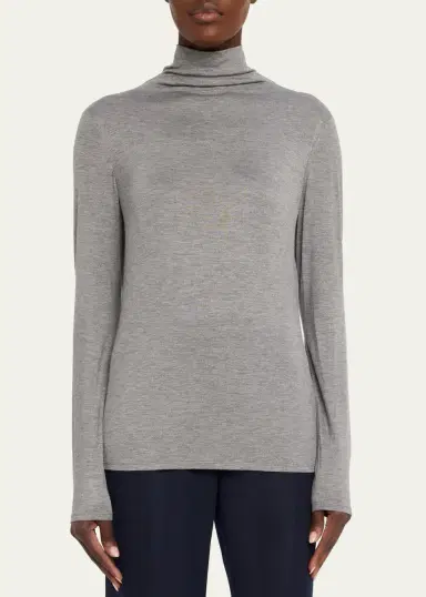 Lafayette 148 New York Veda Jersey Turtleneck Top | Thumbnail 4 Lafayette 148 New York Veda Jersey Turtleneck Top | Thumbnail 4