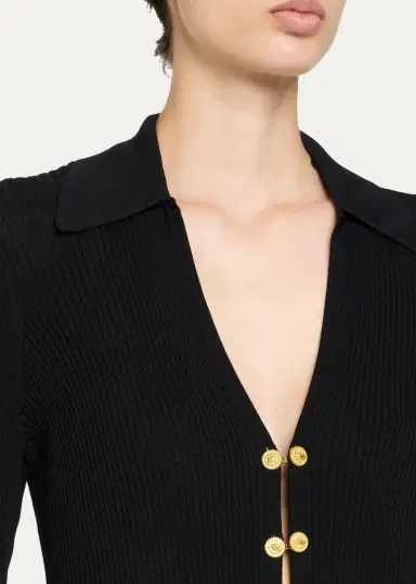 L'Agence Kaye Rib-Knit Cardigan Top | Thumbnail 5 L'Agence Kaye Rib-Knit Cardigan Top | Thumbnail 5