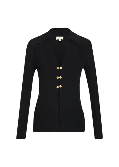 L'Agence Kaye Rib-Knit Cardigan Top | Thumbnail 1 L'Agence Kaye Rib-Knit Cardigan Top | Thumbnail 1