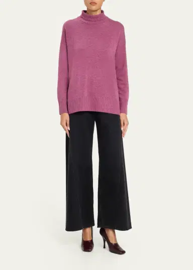 Lafayette 148 New York Chine 3-Ply Cashmere Stand-Collar Sweater | Thumbnail 2 Lafayette 148 New York Chine 3-Ply Cashmere Stand-Collar Sweater | Thumbnail 2