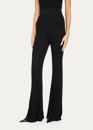 L'Agence Conan Rib-Knit Flare Pants | Thumbnail 4 L'Agence Conan Rib-Knit Flare Pants | Thumbnail 4