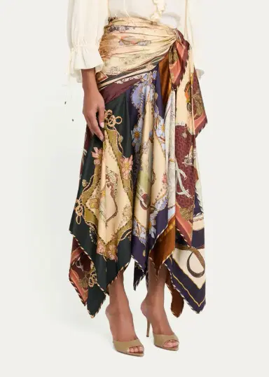 Zimmermann Valiant Draped Silk Scarf Skirt | Thumbnail 4 Zimmermann Valiant Draped Silk Scarf Skirt | Thumbnail 4
