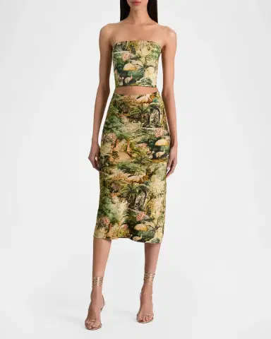 Alice + Olivia Maeve Tapestry Slip Skirt | Thumbnail 2 Alice + Olivia Maeve Tapestry Slip Skirt | Thumbnail 2