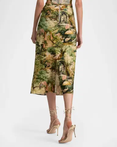 Alice + Olivia Maeve Tapestry Slip Skirt | Thumbnail 3 Alice + Olivia Maeve Tapestry Slip Skirt | Thumbnail 3