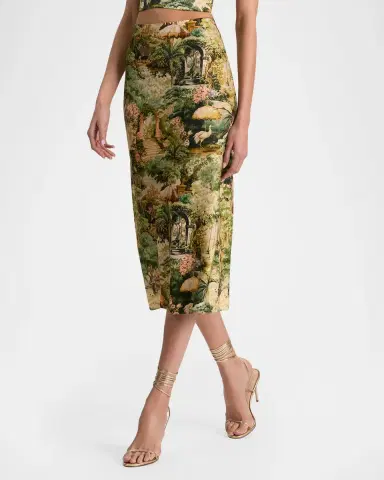 Alice + Olivia Maeve Tapestry Slip Skirt | Thumbnail 6 Alice + Olivia Maeve Tapestry Slip Skirt | Thumbnail 6
