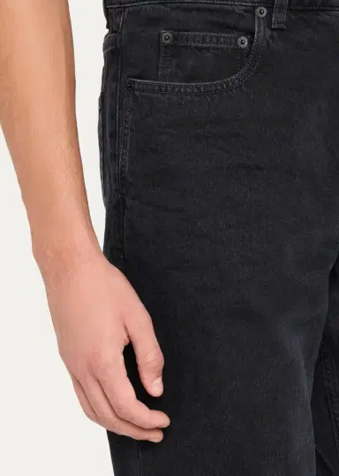 Saint Laurent Men's Relaxed Straight-Leg Black Denim Jeans | Thumbnail 5 Saint Laurent Men's Relaxed Straight-Leg Black Denim Jeans | Thumbnail 5