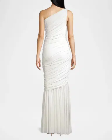 Norma Kamali Diana Fringed Fishtail Gown | Thumbnail 3 Norma Kamali Diana Fringed Fishtail Gown | Thumbnail 3