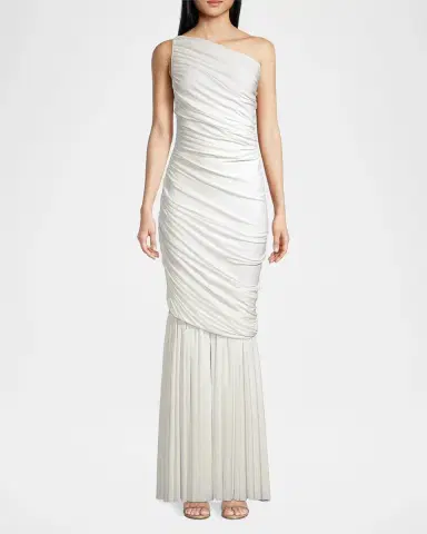 Norma Kamali Diana Fringed Fishtail Gown | Thumbnail 4 Norma Kamali Diana Fringed Fishtail Gown | Thumbnail 4