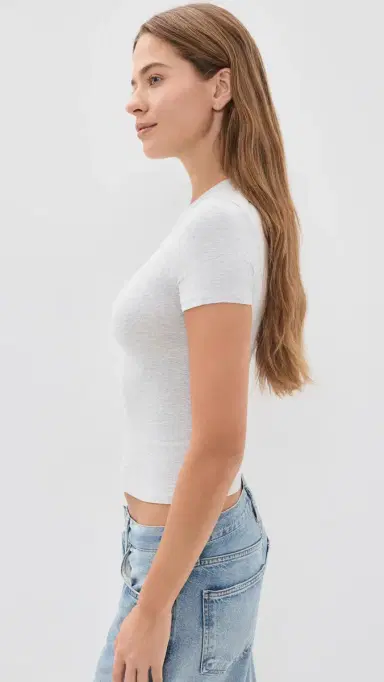 Skims T-Shirt Light Heather Grey | Thumbnail 4 Skims T-Shirt Light Heather Grey | Thumbnail 4