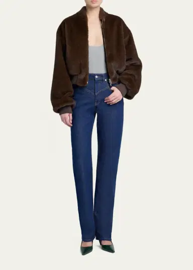 Stella McCartney Faux-Fur Bomber Jacket | Thumbnail 2 Stella McCartney Faux-Fur Bomber Jacket | Thumbnail 2