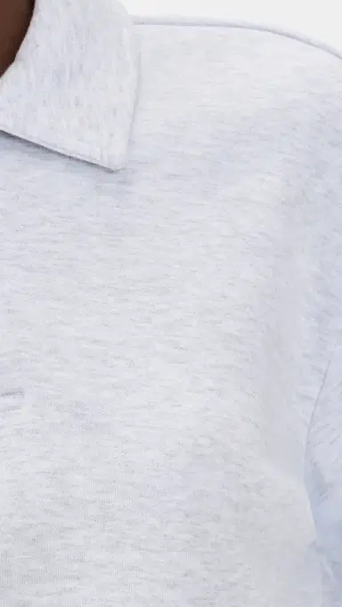 Skims Polo Sweatshirt ight Heather Grey | Thumbnail 6 Skims Polo Sweatshirt ight Heather Grey | Thumbnail 6