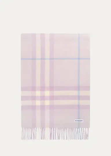Burberry Fringe-Trim Check Cashmere Scarf | Thumbnail 2 Burberry Fringe-Trim Check Cashmere Scarf | Thumbnail 2