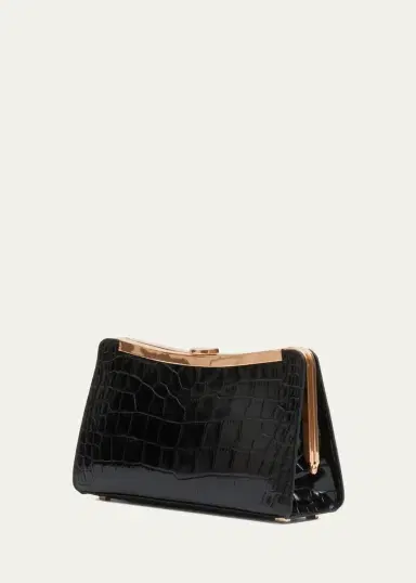 Simkhai Solange Croc-Embossed Leather Clutch | Thumbnail 3 Simkhai Solange Croc-Embossed Leather Clutch | Thumbnail 3