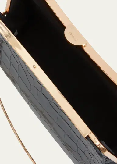 Simkhai Solange Croc-Embossed Leather Clutch | Thumbnail 4 Simkhai Solange Croc-Embossed Leather Clutch | Thumbnail 4