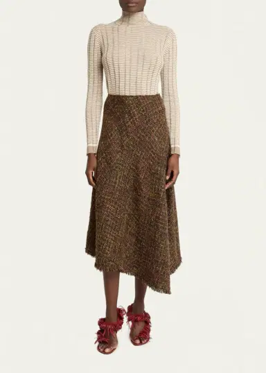Proenza Schouler Layne Tweed Midi Skirt | Thumbnail 2 Proenza Schouler Layne Tweed Midi Skirt | Thumbnail 2