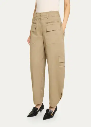 Proenza Schouler Talla Barrel-Leg Cotton Cargo Pants | Thumbnail 4 Proenza Schouler Talla Barrel-Leg Cotton Cargo Pants | Thumbnail 4