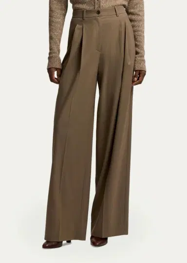 Ralph Lauren Collection Clarice Wool-Blend Pleated Wide-Leg Pants | Thumbnail 4 Ralph Lauren Collection Clarice Wool-Blend Pleated Wide-Leg Pants | Thumbnail 4