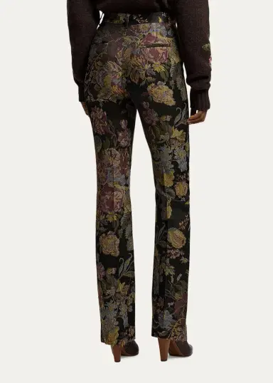 Ralph Lauren Collection Wrigley II Floral Jacquard Bootcut-Leg Pants | Thumbnail 3 Ralph Lauren Collection Wrigley II Floral Jacquard Bootcut-Leg Pants | Thumbnail 3