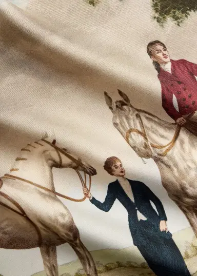 Ralph Lauren Collection Scenic-Print Silk Twill Square Scarf | Thumbnail 4 Ralph Lauren Collection Scenic-Print Silk Twill Square Scarf | Thumbnail 4