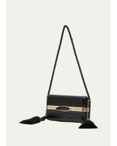 Simkhai Roma Croc-Embossed Leather Shoulder Bag | Thumbnail 2 Simkhai Roma Croc-Embossed Leather Shoulder Bag | Thumbnail 2