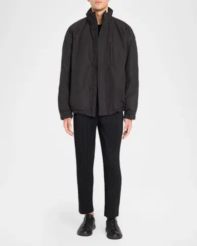 Homme Plissé Issey Miyake Men's Basics Pleated Pull-On Trousers | Thumbnail 2 Homme Plissé Issey Miyake Men's Basics Pleated Pull-On Trousers | Thumbnail 2