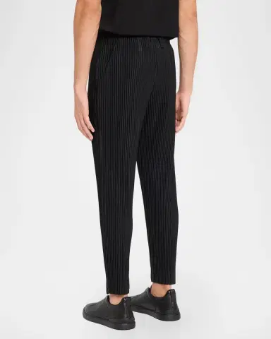 Homme Plissé Issey Miyake Men's Basics Pleated Pull-On Trousers | Thumbnail 3 Homme Plissé Issey Miyake Men's Basics Pleated Pull-On Trousers | Thumbnail 3