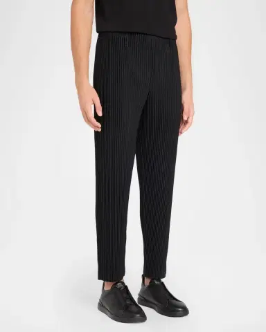 Homme Plissé Issey Miyake Men's Basics Pleated Pull-On Trousers | Thumbnail 4 Homme Plissé Issey Miyake Men's Basics Pleated Pull-On Trousers | Thumbnail 4