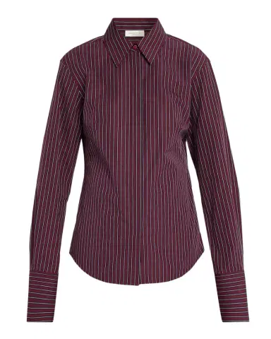 Lafayette 148 New York Striped Slim-Fit Cotton Shirt | Thumbnail 1 Lafayette 148 New York Striped Slim-Fit Cotton Shirt | Thumbnail 1