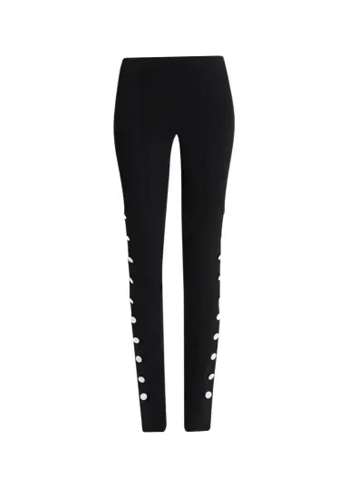 Proenza Schouler Martina Buttoned Sides Skinny-Leg Pants | Thumbnail 1 Proenza Schouler Martina Buttoned Sides Skinny-Leg Pants | Thumbnail 1