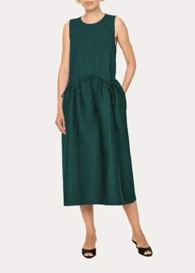 Sea Roni Drawcord Sleeveless Midi Dress | Thumbnail 2 Sea Roni Drawcord Sleeveless Midi Dress | Thumbnail 2