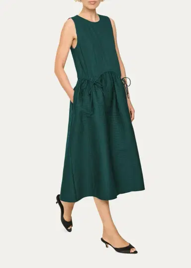 Sea Roni Drawcord Sleeveless Midi Dress | Thumbnail 4 Sea Roni Drawcord Sleeveless Midi Dress | Thumbnail 4