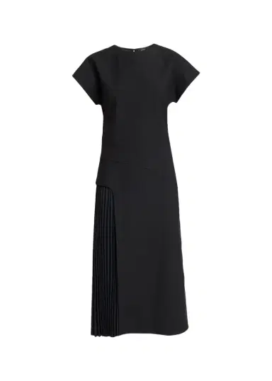 Proenza Schouler Ria Cap-Sleeve Pleated Panel Midi Dress | Thumbnail 1 Proenza Schouler Ria Cap-Sleeve Pleated Panel Midi Dress | Thumbnail 1