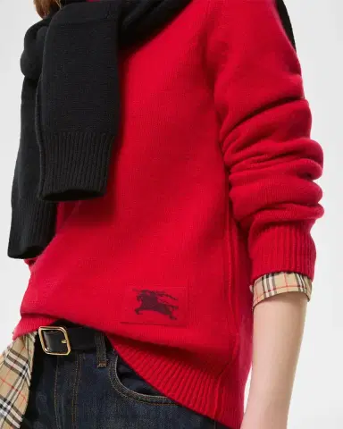 Burberry Constance Cashmere Crewneck Sweater | Thumbnail 3 Burberry Constance Cashmere Crewneck Sweater | Thumbnail 3