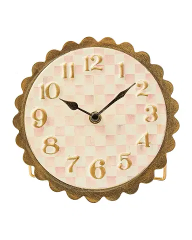 MacKenzie-Childs Checked Metal Clock | Thumbnail 1 MacKenzie-Childs Checked Metal Clock | Thumbnail 1