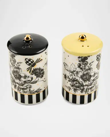 MacKenzie-Childs Bee Toile 2-Piece Ceramic Canister Set | Thumbnail 2 MacKenzie-Childs Bee Toile 2-Piece Ceramic Canister Set | Thumbnail 2