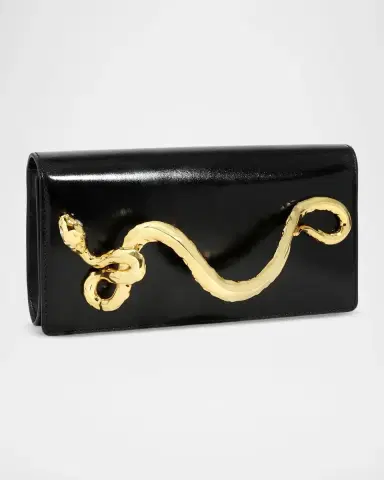 ALEXIS BITTAR Serpent Leather Clutch Bag | Thumbnail 3 ALEXIS BITTAR Serpent Leather Clutch Bag | Thumbnail 3