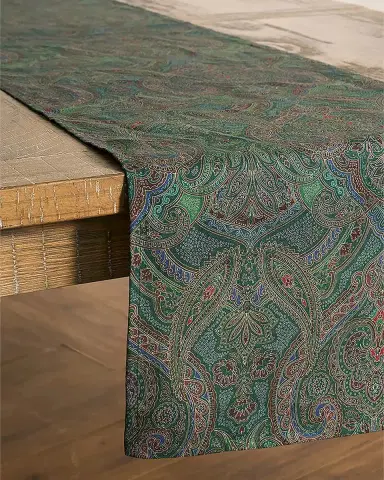 Juliska Paisley Table Runner, 18" x 90" | Thumbnail 3 Juliska Paisley Table Runner, 18" x 90" | Thumbnail 3