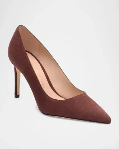 Stuart Weitzman Stuart Power Suede Pumps | Thumbnail 2 Stuart Weitzman Stuart Power Suede Pumps | Thumbnail 2
