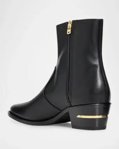 AMIRI Men's Leather MA Point-Toe Zipped Ankle Boots | Thumbnail 2 AMIRI Men's Leather MA Point-Toe Zipped Ankle Boots | Thumbnail 2